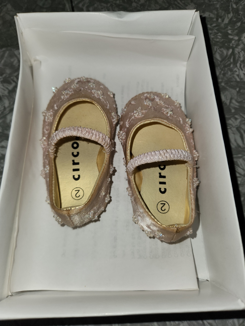 Circo Pink Girls' Sparkle Mary Jane Shoes